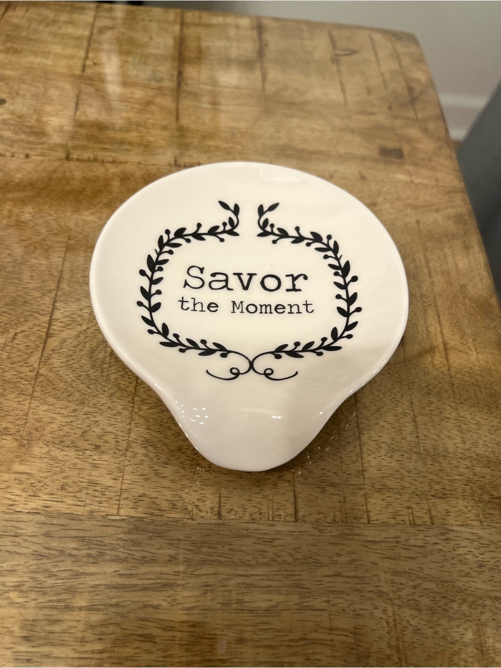 Savor the Moment Ceramic Spoon Rest -